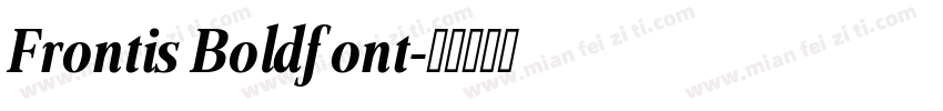 Frontis Bold font字体转换